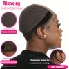 Aimery Lace Wig Grip Cap for Women 4x5 Transparent Lace Wig Cap Non Slip Wig Gripper Headband with Silicone for Keeping Wigs In Place Adjustable Lace Wig Gripper Make Your Wigs Gluless (Brown)