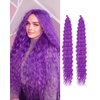 Cypsin Purple Curly Crochet Hair 30Inch 2 Packs Deep Wave Crochet Hair with Crochet Hook, Long Ocean Wave Braiding Hair for Women, Synthetic Hair Curly Braiding Hair Extensions