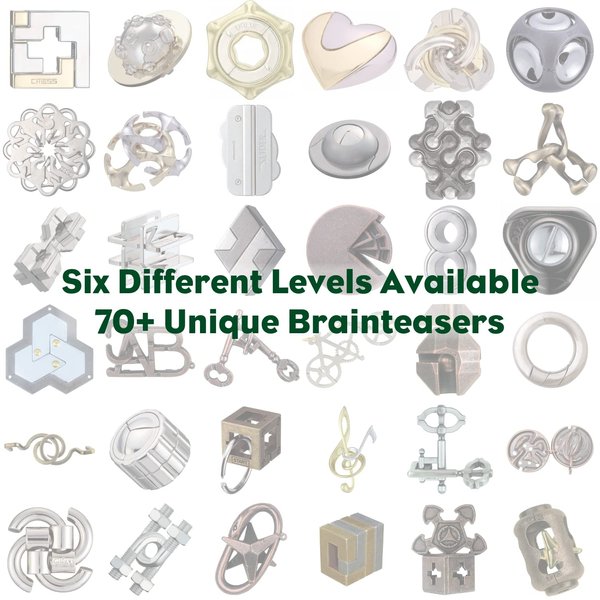 BePuzzled | Key Hanayama Metal Brainteaser Puzzle Mensa Rated Level 1, for Ages 12 and Up