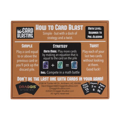 Draggis Studios Card Blasting Number Ninja Math Games for Kids 6-8 | Learning & Education Toys | Multiplication Game | Smart Game | Learning Game |Math Games for Kids 8-12