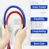 2 PACK Rubber 6FT Washing Machine Hoses Burst Proof Red and Blue Coded Washer Hoses for Hot and Cold Water 3/4" Connection Water Supply Lines by Fetechmate