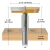 FivePears Forstner Drill Bit 1/2 inch Shank, 2-1/2 inch Cutting Diameter, Carbide Tipped Wood Hole Saw Auger Opener, Hole Opener Hinge Hole Cutter for Woodworking, Plastic, Plywood Products