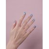 Nelikoo Semi Cured Gel Nail Strips, 20 pcs Gel Nail Stikers, Gel Nail Wraps Semi Cured, Salon-Quality, 2 Weeks Long Lasting Ice Age