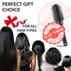Detangler Brush Self Cleaning Easy Clean Roller Retractable Hair Brush for Women Navy Blue Shop LC Patent Pending