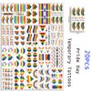 Rainbow LGBT Temporary Tattoos Stickers Pride Day Body Art Tattoos Decals for Men Women Face Body Arm Waist Decoration Waterproof Tattoos Stickers DIY Gay Pride Party Supplies 20 Sheets