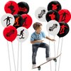 64PCS Skateboard Latex Balloons Decorations -Skateboard Party Supplies Sport Birthday Baby Shower Party Favors