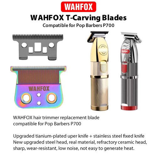 WAHFOX Hair Clipper Trimmer Replacement Blades for POP Barber P700 Hair Trimmer