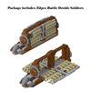 32 Pieces Battle Soldiers Army Clanker Platoon Attack Craft Building Kit with 2 Droidekas Action Figures Building Blocks Set, Toys Gifts for Boys Kids (537 Pieces)