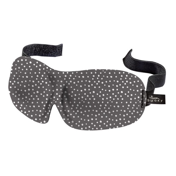 Bucky 40 Blinks No Pressure Eye Mask for Travel & Sleep, Granite Dots, One Size