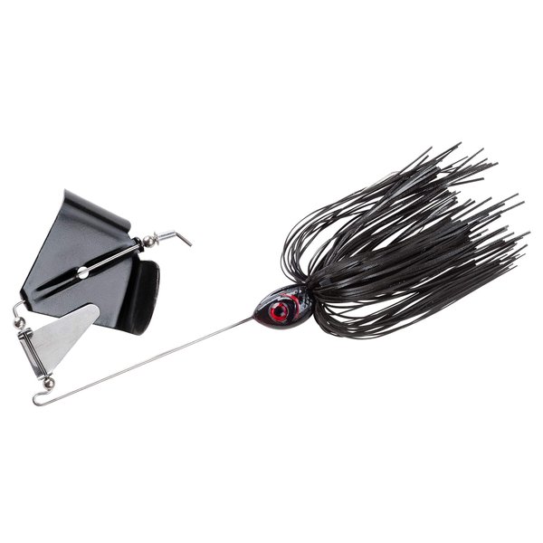 BOOYAH Buzz Buzzbait Bass Fishing Lure, Black, 1/2 oz