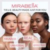 Mirabella Invincible For All HD Liquid Foundation - Anti-Aging Full Coverage Liquid Face Makeup - Moisturizing, Hydrating & Lightweight Foundation for All Skin Types (Deep D230)
