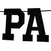 Future PA Banner - Congrats Physician Assistant Bunting Sign, Medical School/Nursing School Graduation Party Decorations Supplies, Black Glitter