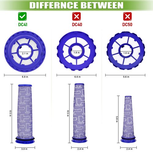 Replacement for Dyson DC41,DC65,DC66 Hepa Post-Motor Filter & Pre-Motor Filter,Multi Floor,Animal and Ball Vacuums.Compatible Part#920769-01&920640-01…