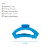 TELETIES - Tiny Open Claw Clip - Strong Grip, Bendable Teeth, Comfortable Cutout Design - Ideal for Kids, Thin, or Fine Hair - For All Hair Textures - Spring Break Collection - Bora Bora