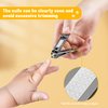 FVION Kids Nail Clipper - Stainless Steel Baby Nail Trimmer, Small Jaw Finger Baby Nail Clippers for Toddler, Kids, Infant, Babies - Nail Grooming Tool Safe for Newborn and Up
