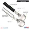 Rada Cutlery Ice Cream Scoop-Black Resin Handle Made in the USA, 9-1/4 Inches