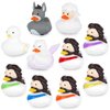 Hagusahuo 10PCS Rubber Ducks for Jeeps, Fun Jesus Rubber Ducks Sheep Donkey Angel Pigeon Christian Duck Toys, Bath Duckies Toy Gifts for Kids, Churches Christian Decoration Party Favors