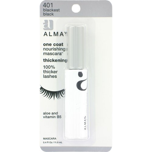 Almay One Coat Thickening Mascara, Blackest Black [401], 0.26 oz