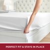 Mellanni Queen Fitted Sheet Only - Iconic Collection Bedding Sheets - Soft & Cooling Sheets with up to 16 inch Deep Pocket - All Around Elastic - Wrinkle, Fade, Stain Resistant - 1 PC (Queen, White)