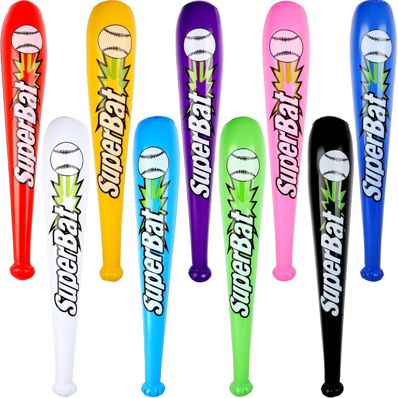 9 Pack 34 inches Inflatable Baseball Bat Inflatable Bat Toy Inflatable ...