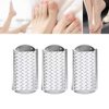 Paddsun 6Pcs Foot File Callus Remover Replacement Blades Pedicure Rasp Detachable Foot Scrubber Hard Skin Remove Stainless Steel Big Hole for Wet and Dry Feet