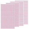 1799 Pcs 4 Sheets Rhinestone Stickers 3/4/5/6 mm Self Adhesive Rhinestones Gems for Face Eyes Makeup Hair Body (pink-3/4/5/6mm)