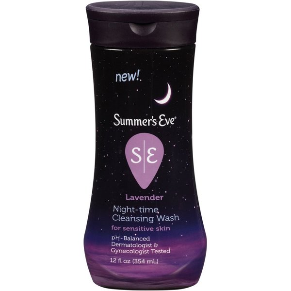 Summer's Eve Night-Time Cleansing Wash for Sensitive Skin - Cleanses, Soothes, and Relaxes Your Most Sensitive Areas - Lavender Scent - 12 Ounce