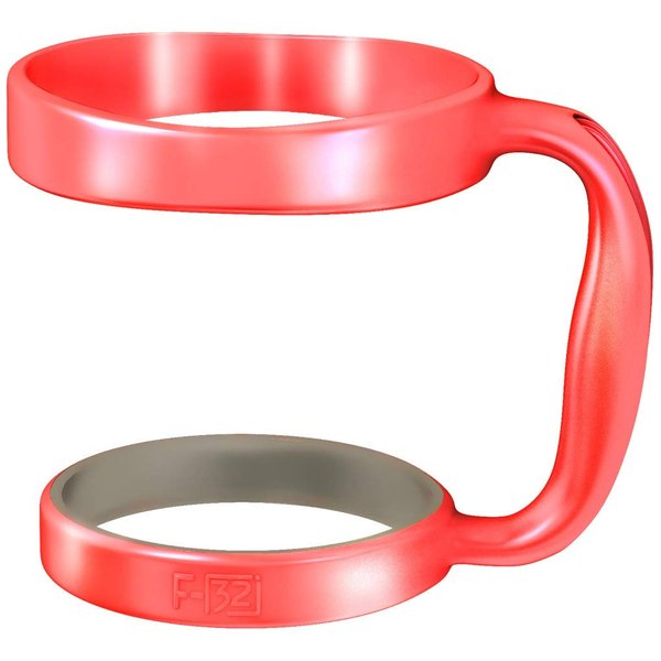 F-32 Handle - 19 COLORS - 30oz Size - Compatible with 30 oz YETI and 30 oz. OZARK TRAIL Tumbler Travel Mug - BPA FREE (30OZ, NEON WATERMELON, 1 Count (Pack of 1))