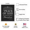 Philippians 4:6-7 - "God Will Guard Hearts and Thoughts" Inspirational Wall Art for Living Room, Decorations for Home, Religious Wall Decor, Wall Art Scripture, Home Decorations, Unframed - 8x10
