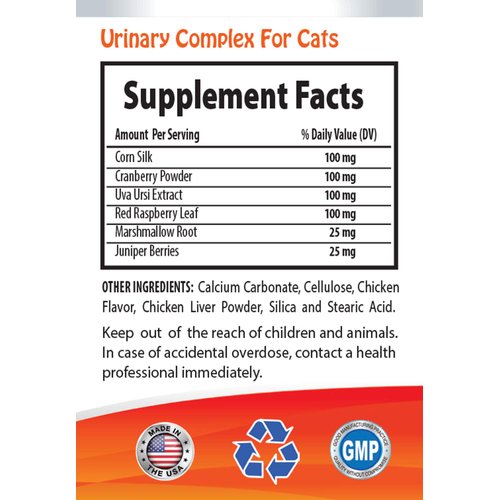 MY LUCKY PETS LLC cat UTI Health - CAT Urinary Health Formula - Support Bladder Health - Natural Complex - max Cranberry for Cats - 3 Bottle (270 Treats)