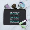 GRAPHICS & MORE Serenity Prayer Courage Wisdom Makeup Cosmetic Bag Organizer Pouch