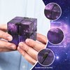 Fidget Infinity Cube Toys: Fidget Cubes Hand Held Magic Cube Cool Toy Stuff Gadgets Things Unique Birthday Gifts Boys Girls Kids Adults Anxiety Stress Relief Sensory Toy Finger Cube Purple