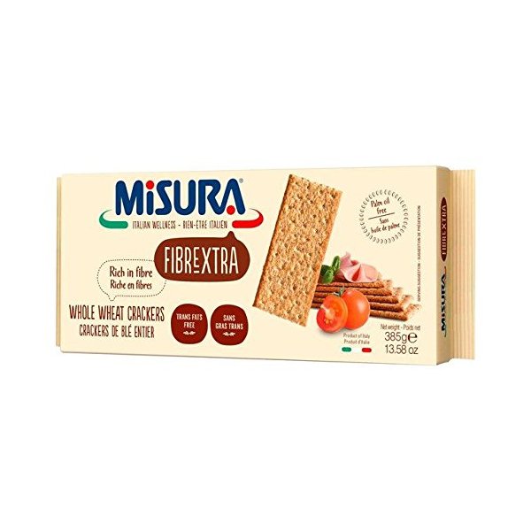 Misura Fibrextra Whole Wheat Crackers - 385g (0.85lbs)