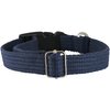Cotton Web Adjustable Dog Collar with Locking Device 4 Sizes Blue (Small: Neck 11.5"-15.5"; Width 1/2")