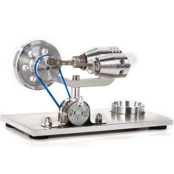 Sunnytech Hot Air Stirling Engine Motor Model Educational Toy Electricity Generator Colorful LED SC (SC010)