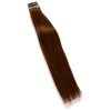 Satin Strands Medium Blonde/Brown Tape In 18 Inch Human Hair Extensions, Tahitian Bliss, 20 Pieces/45g Each, Pre-taped, Safely Adhere to Most Hair Types, Easy Application