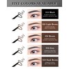 12Pcs Waterproof Dark Brown Eyebrow Pencil Set, Professional Brow Micro Eyebrow Retractable Pencil, Ultra Fine Long Lasting for Perfect Eye Liner Brows Eye Makeup Shaping & Filling Brow Gel Pen- 05