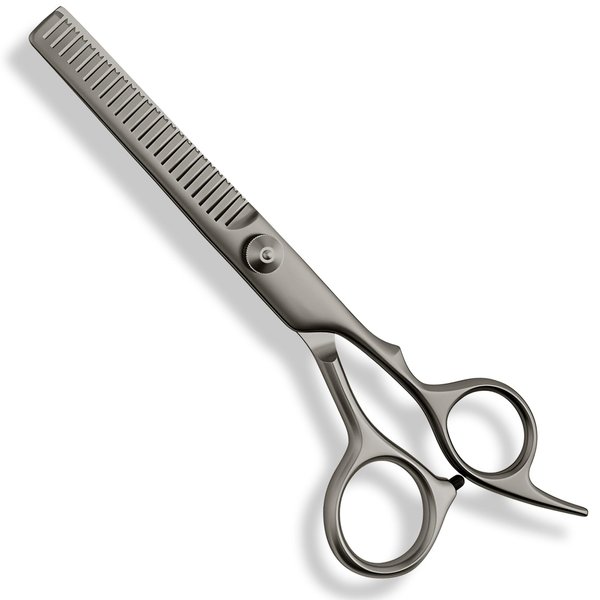 6 Inch Hair Thinning Scissors Cutting Teeth Shears Professional Barber Hairdressing Texturizing Salon Razor Edge Scissor Stainless Steel - Black