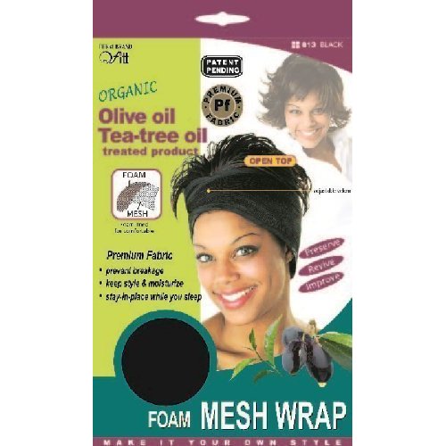 [The #1 Brand QFitt] Organic Olive oil Tea-tree oil treated Foam Mesh Wrap - 12Pk(Assorted Color)