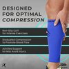 Rymora ORTHOPEDIC_BRACE Leg Compression Sleeve for Blend,Pain Relief, Calf Support, Comfortable, Secure Footless for Fitness, Running, and Shin Splints Purple, Small (One Pair)