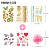 6 Sheet Women DIY Realistic Temporary Tattoos,Strong Adhesive Fake Temporary Tattoo for Birthday Pool Beach Party Decorations Supplies|Girls Face,arm,lower back,Body Waterproof Tattoo Stickers(Pink)