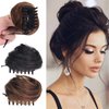 olacare Curly Chignon Short Synthetic Hair Extension Chignon Donut Roller Bun Wig claw Clip In Hairpiece fake hair buns curly short clip in hair synthetic bun women's hair buns