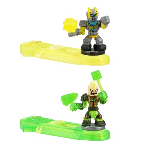 Legends of Akedo Powerstorm Versus Pack 2 Mini Battling Action Figures and 2 Battle Controllers Epic Angry Astrid Versus Boot-Up,Multicolor