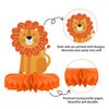 Safari Birthday Decorations Table Centerpiece - Jungle Animals Theme Party Supplies, Honeycomb Table Toppers for Animal Jungle Theme Party Decorations