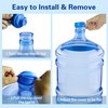 Gofriipai 3 and 5 Gallon Water Jug Cap, Silicone Reusable Replacement Cap, Non Spill Bottle Caps for 55mm Bottle Water Dispenser Caps - Pack of 3