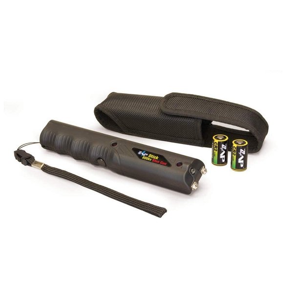 ZAP Stick 800,000V Stun Gun with Flashlight, Black