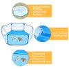 Hamster Foldable Exercise Playpen, Breathable and Transparent Pet Playpen, Indoor/Outdoor Cage Small Animal Fence for Syrian Hamster Rats Chinchillas Rabbit Guinea Pigs Gerbils Hedgehogs Reptiles