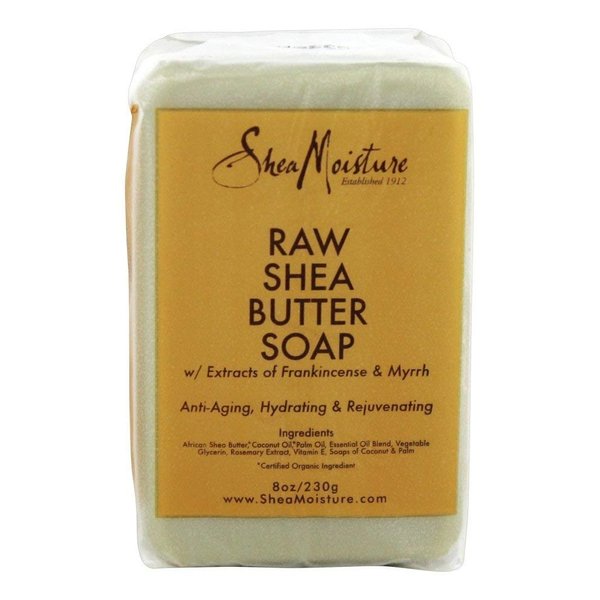 Shea Moisture Raw Butter Bar Soap, 8 Ounce, Pack of 2