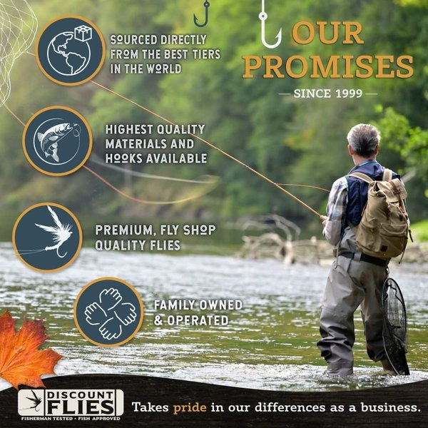 DiscountFlies Terrestrial Dry Fly Fishing Flies – Fishing Kit w/Fly Box & 12 Dry Flies for Trout Fishing – Realistic and Effective Fly Fishing Gear – Trout Flies for Fly Fishing on Strong Sharp Hooks