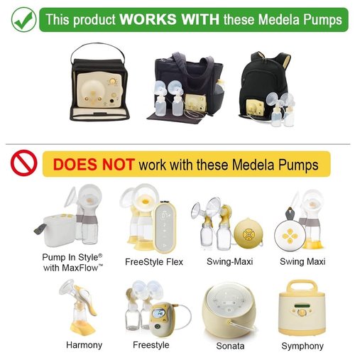 Maymom Breast Pump Kit Compatible with Medela Pump in Style Advanced Breast Pumps;2 Breastshields (one-piece, 25mm), 4 Valve, 6 Membrane, & 2 Pump-in-Style Tubing Can Replace Medela Pumpin Style Valve